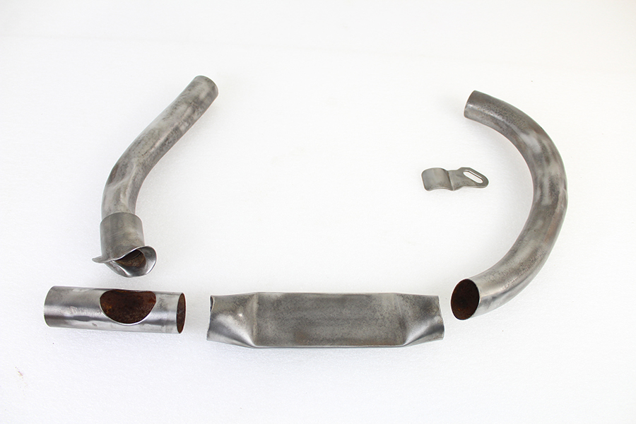 45 Exhaust Header Set DIY Raw Steel