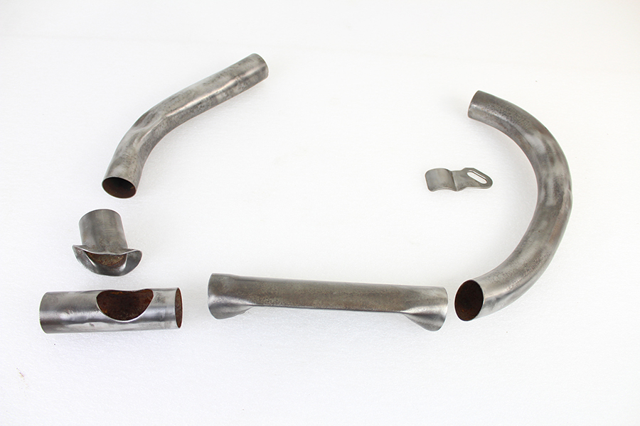 45 Exhaust Header Set DIY Raw Steel