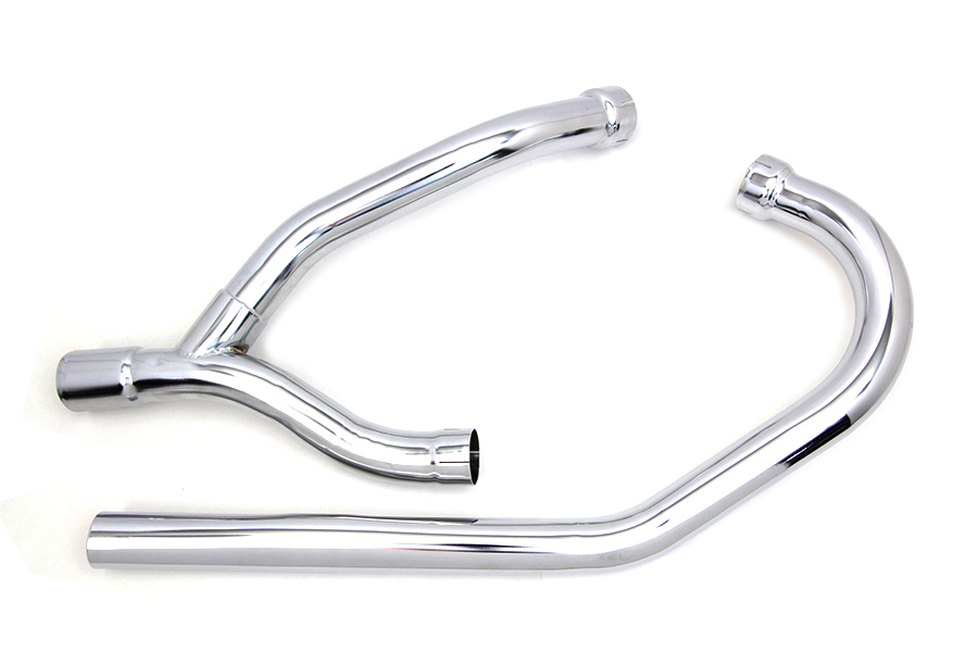 2 into 1 K Exhaust Header Set Chrome