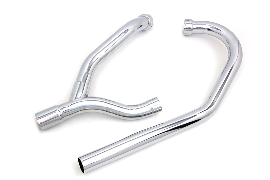 2 into 1 K Exhaust Header Set Chrome