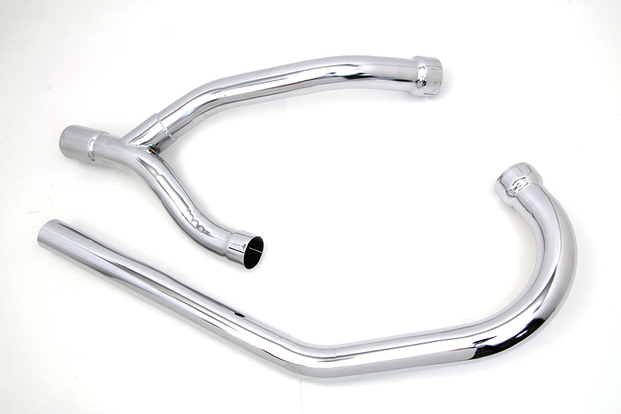 2 into 1 K Exhaust Header Set Chrome