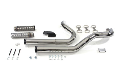 Rinehart 2006-UP FXD 2 Into 2 Exhaust System Flash Cut Style