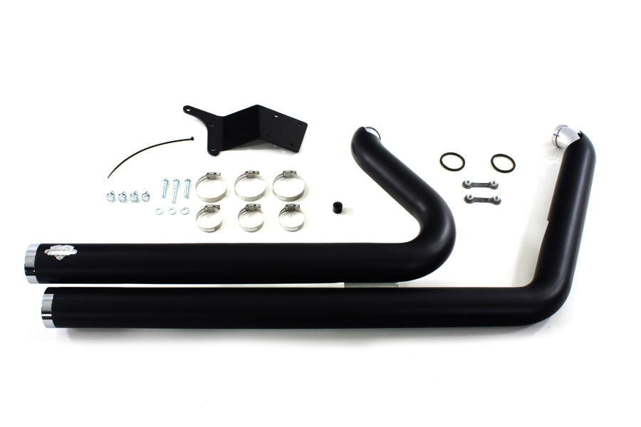 Chrome 2012-UP FXD DYNA Short Shots Exhaust Drag Pipe Set