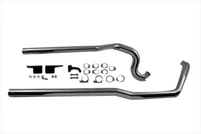 Chrome FLT 2007 Tour Glide Exhaust Drag Pipe Set Big Shot Dual