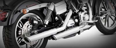 V&H 1991-2010 FXD Dyna Super Glide Twin Slash Slip-On Mufflers