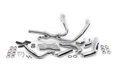 Chrome V&H 2009 Touring Power Dual Exhaust Header Pipes