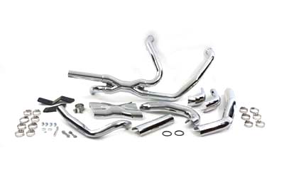 Chrome V&H 2009 Touring Power Dual Exhaust Header Pipes