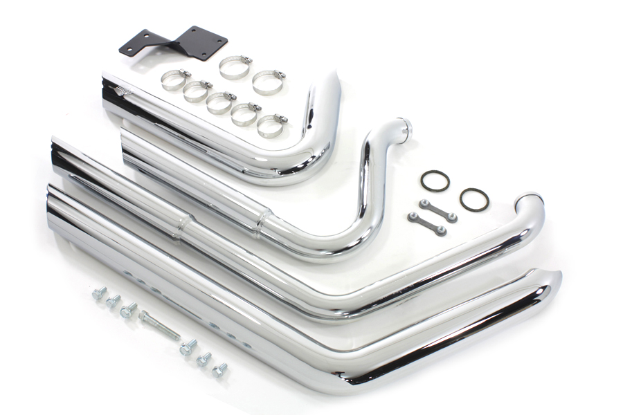 Chrome 2012-UP Harley Softails Short Shots Exhaust Drag Pipe Set
