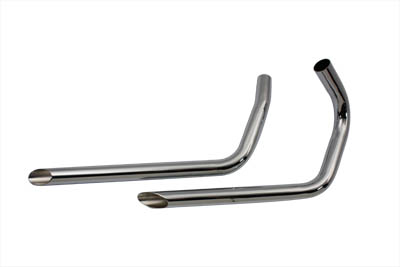 Exhaust Drag Pipe Set Slash Cut Ends