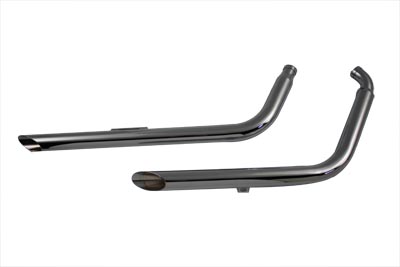 Chrome 1984-94 FXR Super Glide 2-1/4" Exhaust Drag Pipe Set