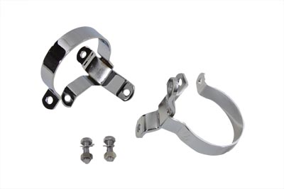 3-1/4 Muffler Body Clamp Set Chrome