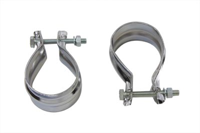 Wyatt Gatling Stainless Steel Muffler End Clamp Set