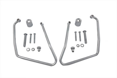 Chrome Saddlebag Support Set