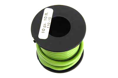 Primary Wire 10 Gauge 10' Roll Green