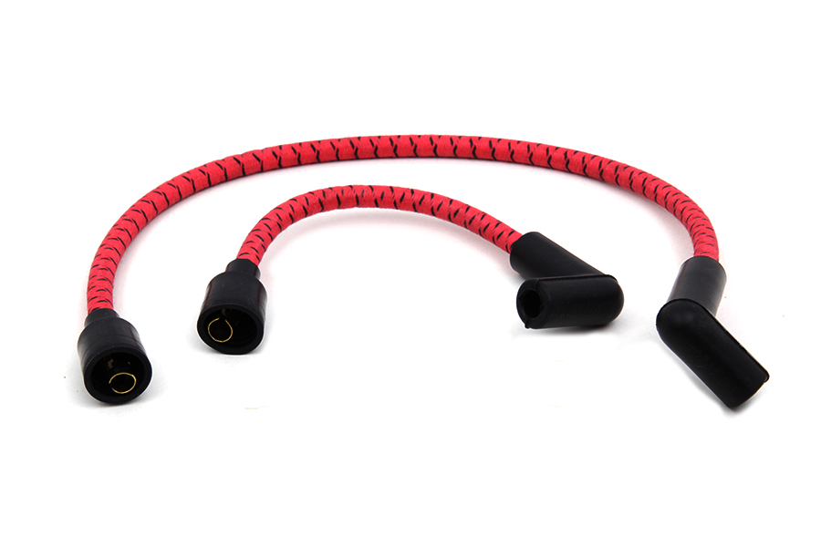 Sumax Red with Black Tracer 7mm Spark Plug Wire Set