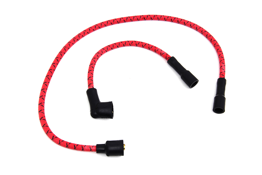 Sumax Red with Black Tracer 7mm Spark Plug Wire Set