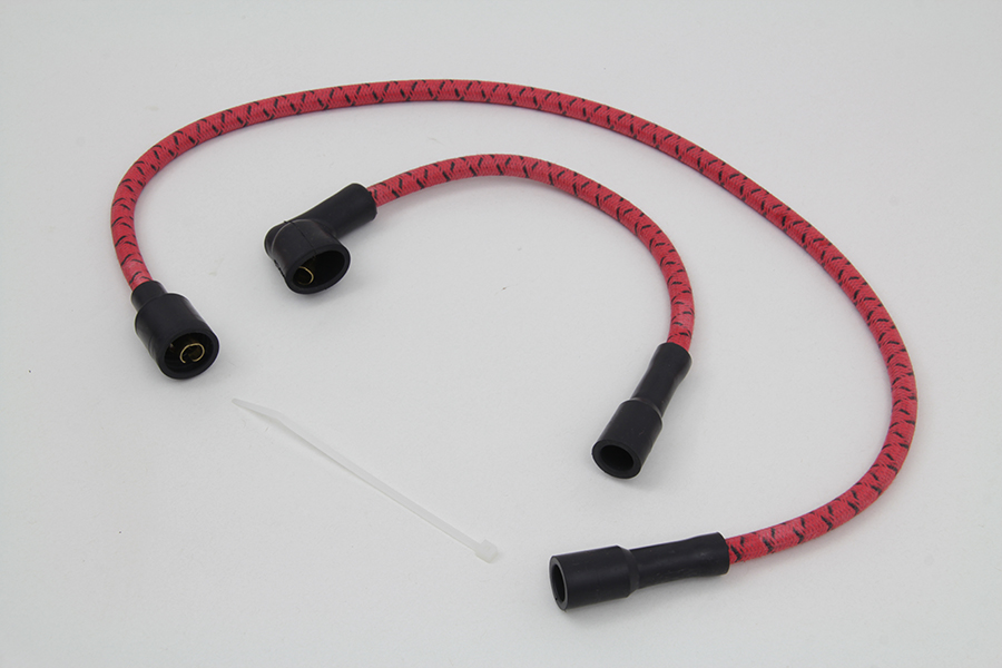 Sumax Red with Black Tracer 7mm Spark Plug Wire Set