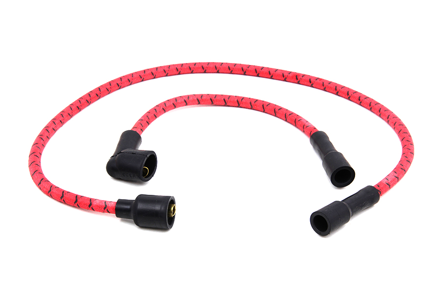 Sumax Red with Black Tracer 7mm Spark Plug Wire Set