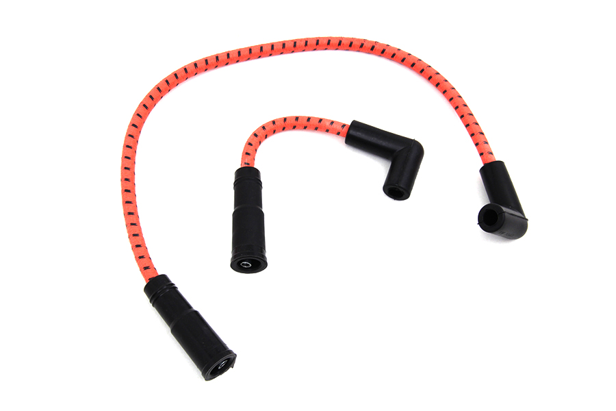 Sumax Orange with Black Tracer 7mm Spark Plug Wire Set