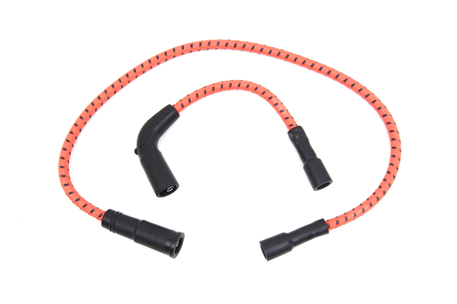 Sumax Orange with Black Tracer 7mm Spark Plug Wire Set