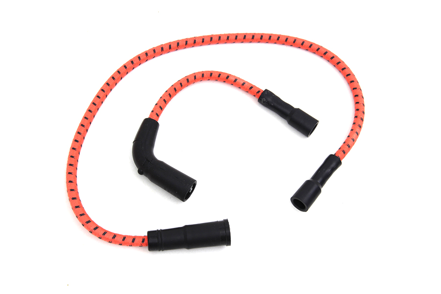 Sumax Orange with Black Tracer 7mm Spark Plug Wire Set