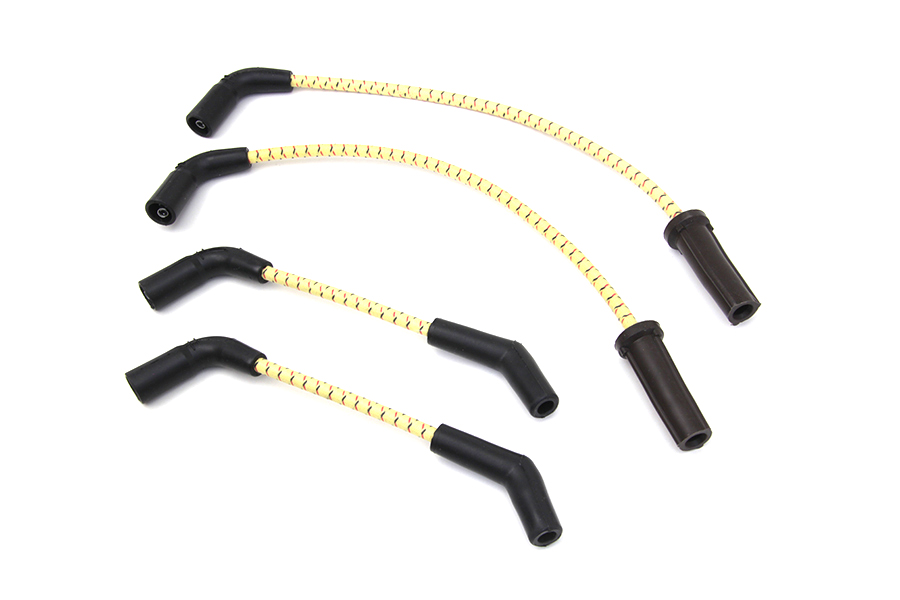 Sumax Yellow with Black & Red Tracer 7mm Spark Plug Wire Set