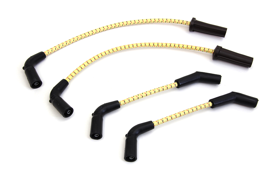 Sumax Yellow with Black & Red Tracer 7mm Spark Plug Wire Set