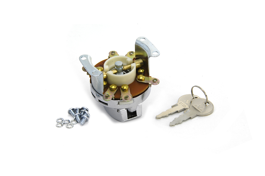 Chrome 1973-95 Big Twins Six Terminal Ignition Switch