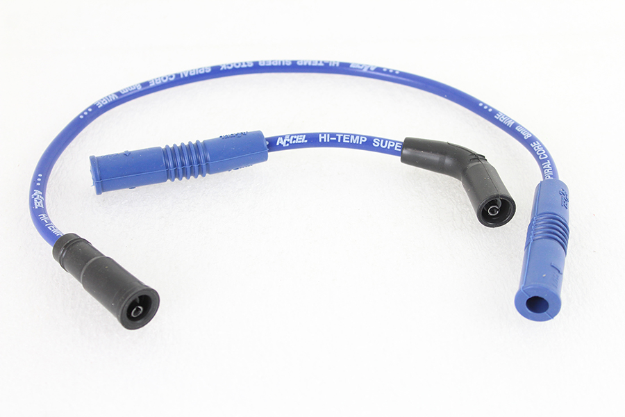 Accel 8mm S/S Spiral Core Ignition Wire Set Blue