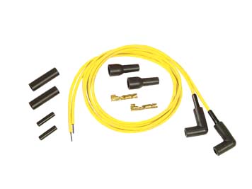 Accel Yellow 5mm Spark Plug Wire Set for Big Twins & XL