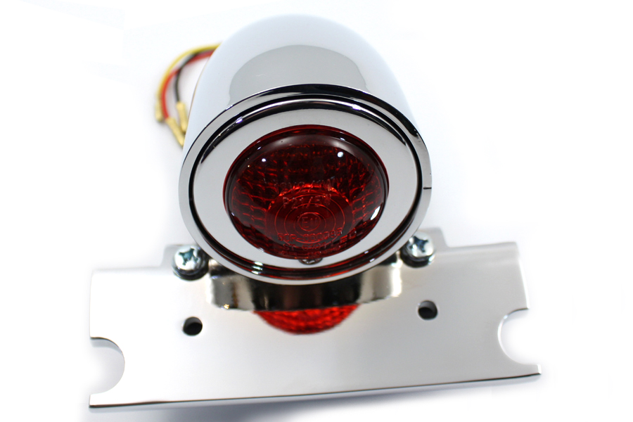 Chrome Sparto Style LED Tail Lamp Red