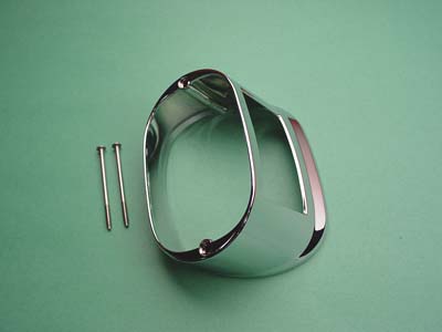 Chrome Tail Lamp Lens Collar for 2003-up Dyna Super Glide