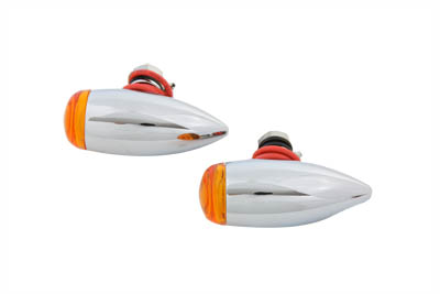 Mini Bullet Amber Lens Marker Lamp Set