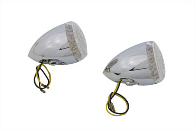 Amber Rear Bullet Style LED Turn Signal Lamp for VRSC