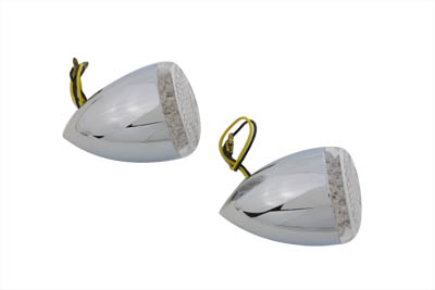 Amber Rear Bullet Style LED Turn Signal Lamp for VRSC