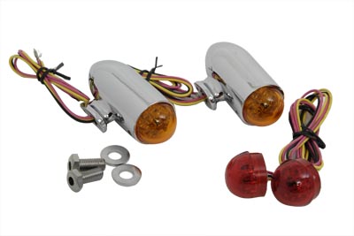 Bullet Marker Lamp Set with Red and Amber LEDs