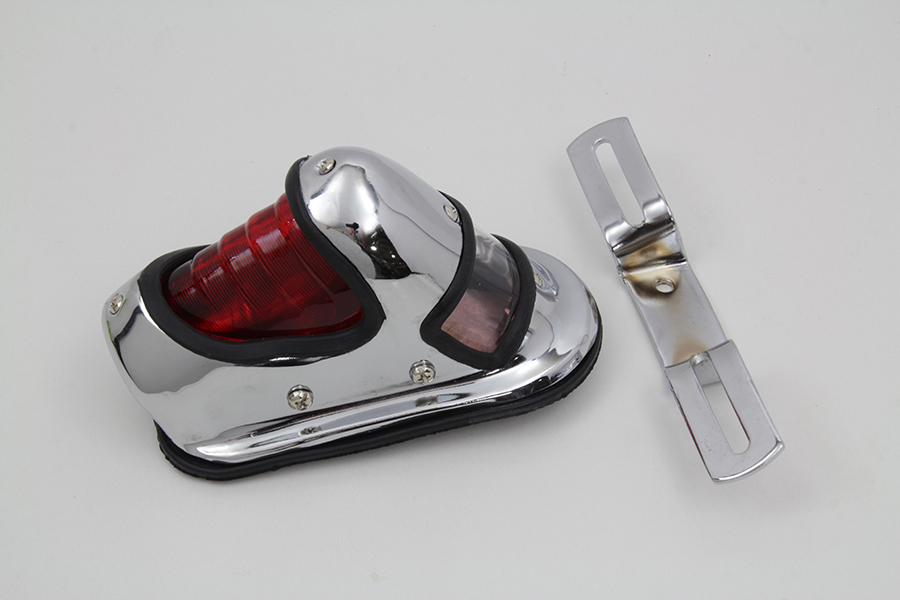 Replica Chrome Beehive Tail Lamp with Plastic Lens