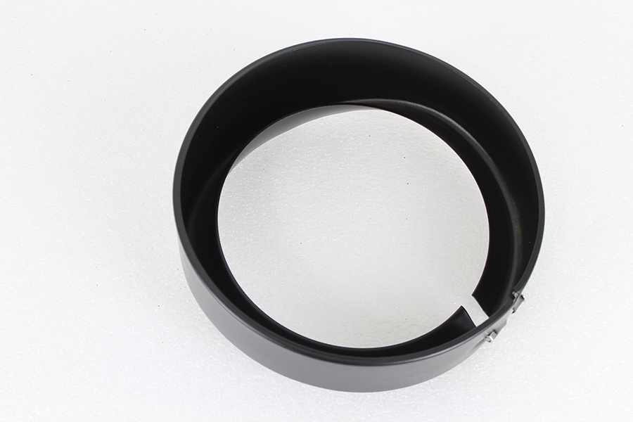 Outer Headlamp Black Frenched Trim Ring with Visor