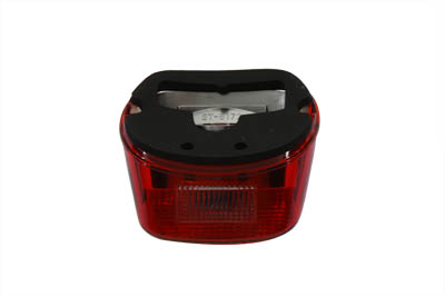 Tail Lamp Lens Laydown Style Red with Blue Dot