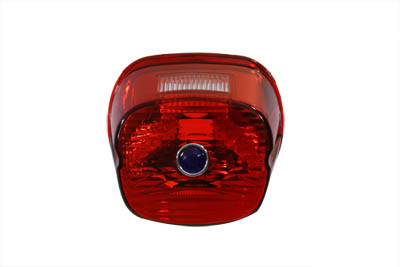 Tail Lamp Lens Laydown Style Red with Blue Dot