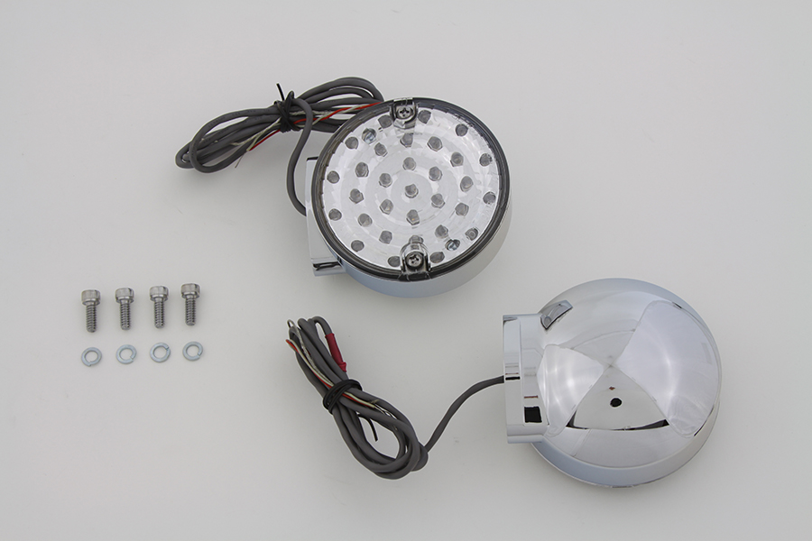 LED Turn Signal Set Rear Clear Lens