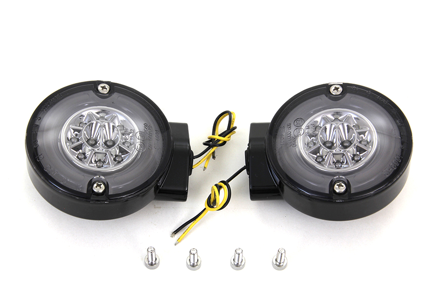 Black LED Turn Signal Set Rear