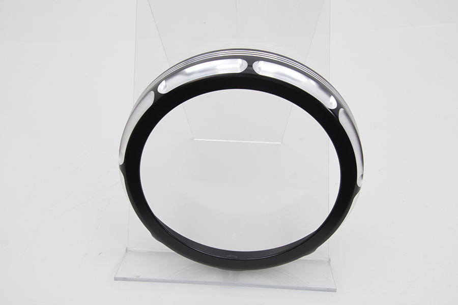 7 Black Anodize Burst Headlamp Trim Ring