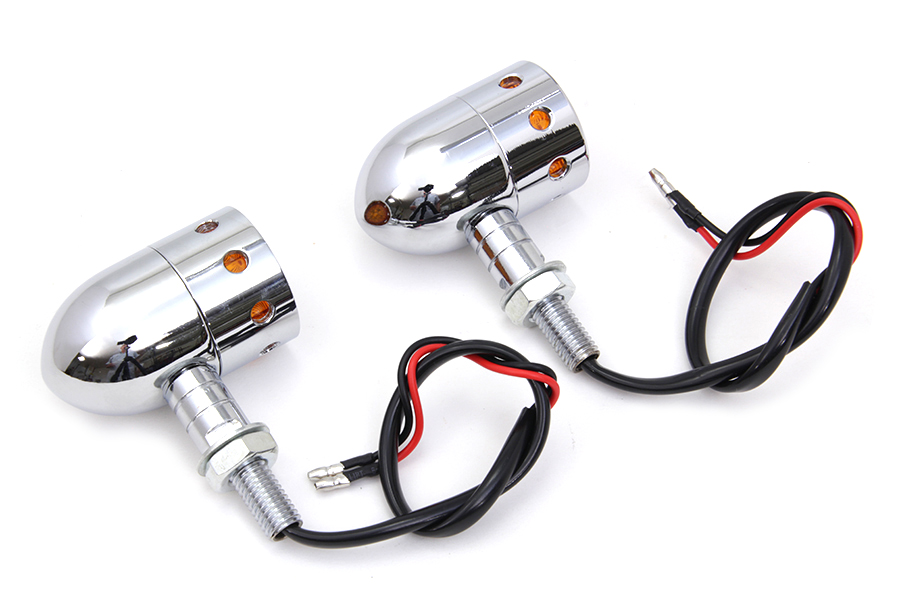 Chrome Bullet Marker Lamp Set