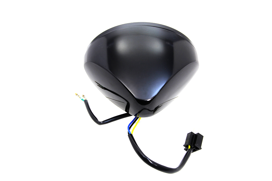 Black Oval Style Headlamp
