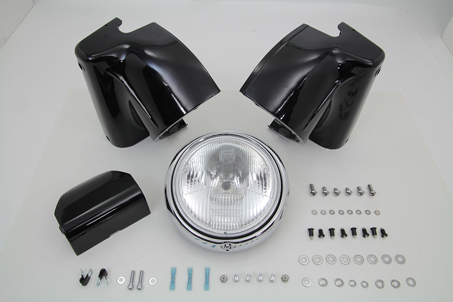 Black Headlamp Cowl Kit