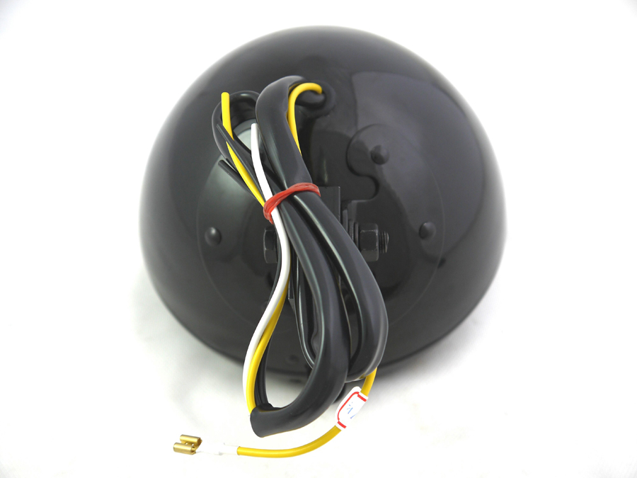 7 Headlamp Assembly H-4 Type Black