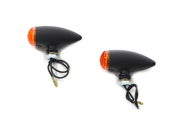 Mini Bullet Amber Lens Marker Lamp Set