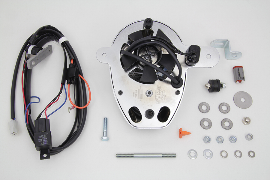Jims Forceflow Cylinder Head Cooler Kit Chrome