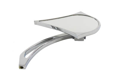 Chrome Spike Oval Mirror with Billet Cross Head Stem